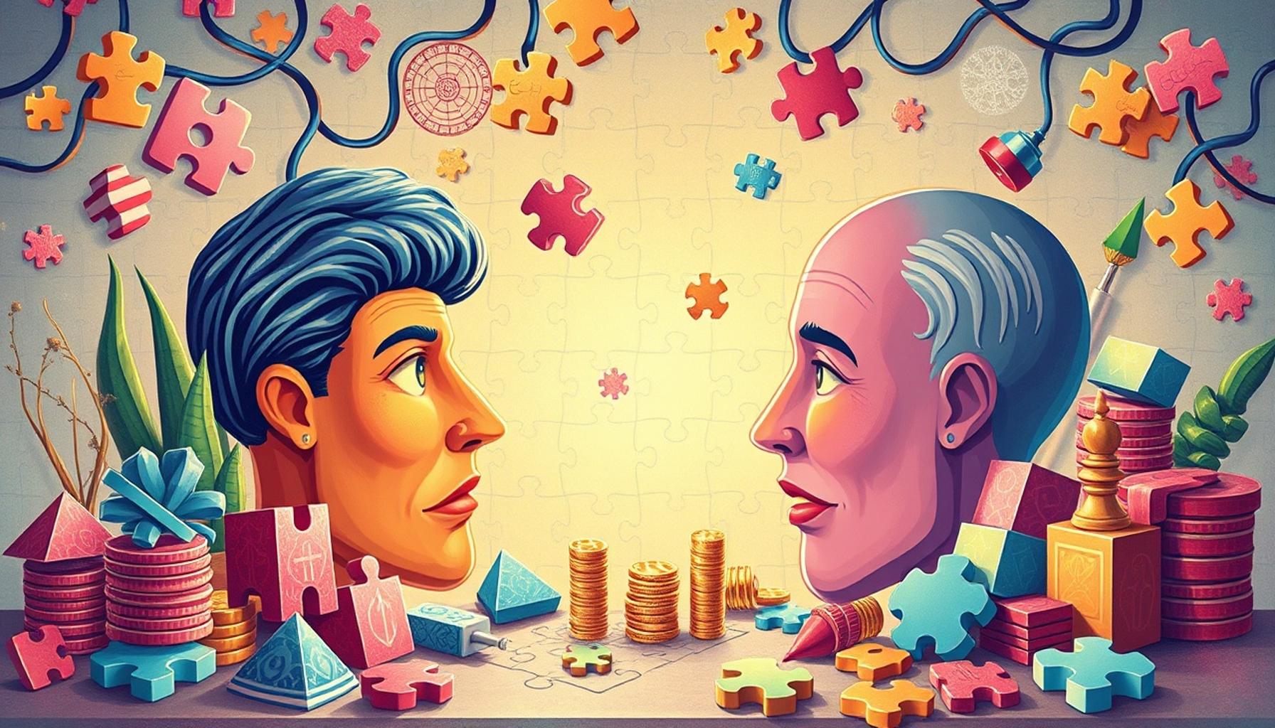 The Connection Between Logical Thinking and Creative Problem Solving in Puzzles